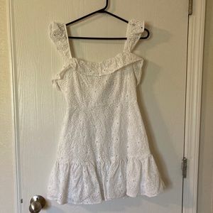 NWOT Lulus White Lace Dress